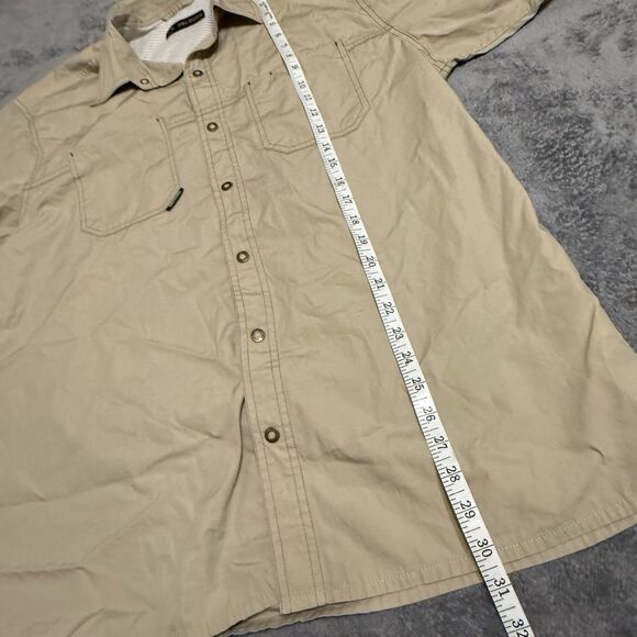 Dri-Duck Men’s Khaki Short Sleeve Fishing Shirt Size L Large - Picture 4 of 5